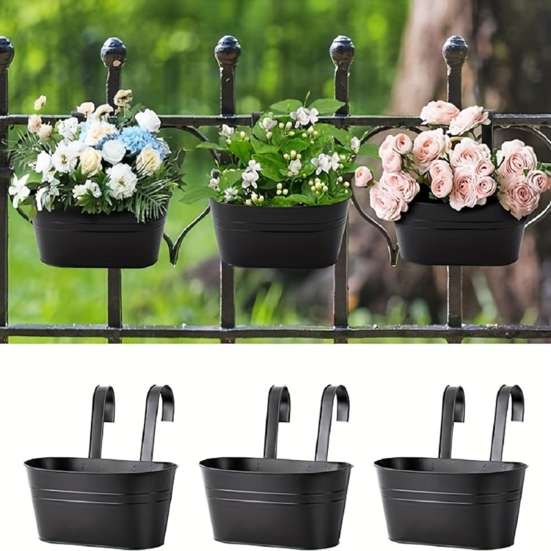 Vertical Wall Planter - Macetas de flores colgantes de hierro