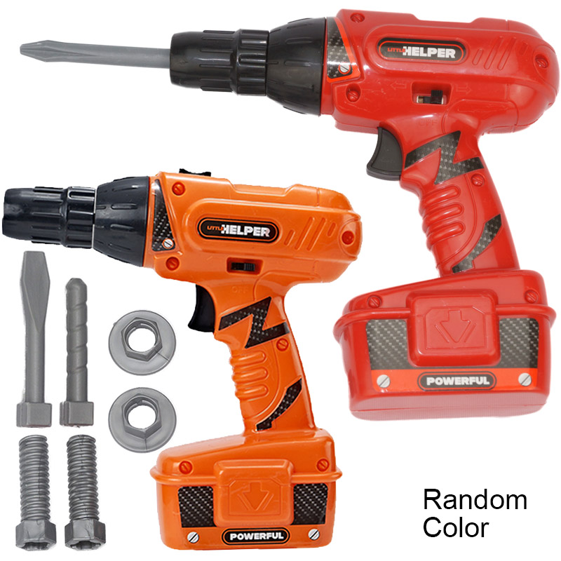 Gardening Tools Set Gift - Herramientas de juguete, taladro eléctrico BO,