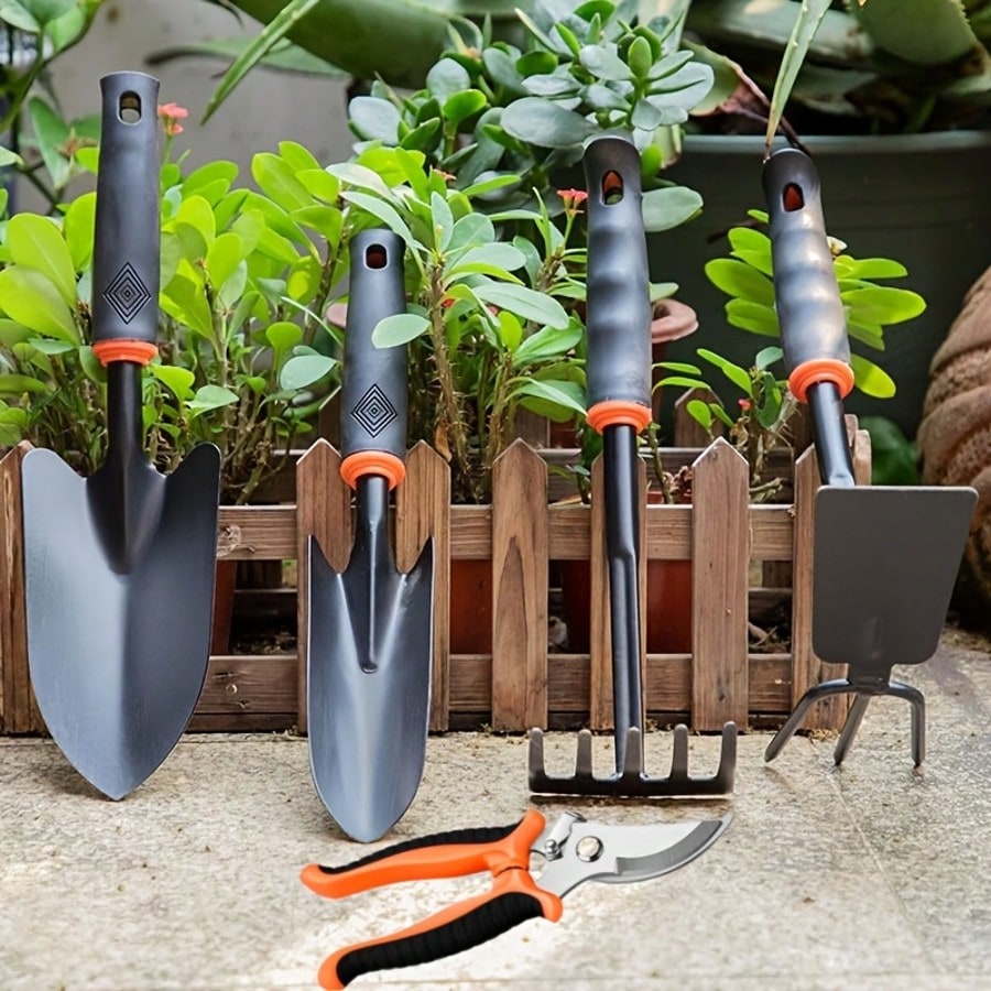 Gardening Tools Set Gift - 5 juegos de herramientas de jardinería,