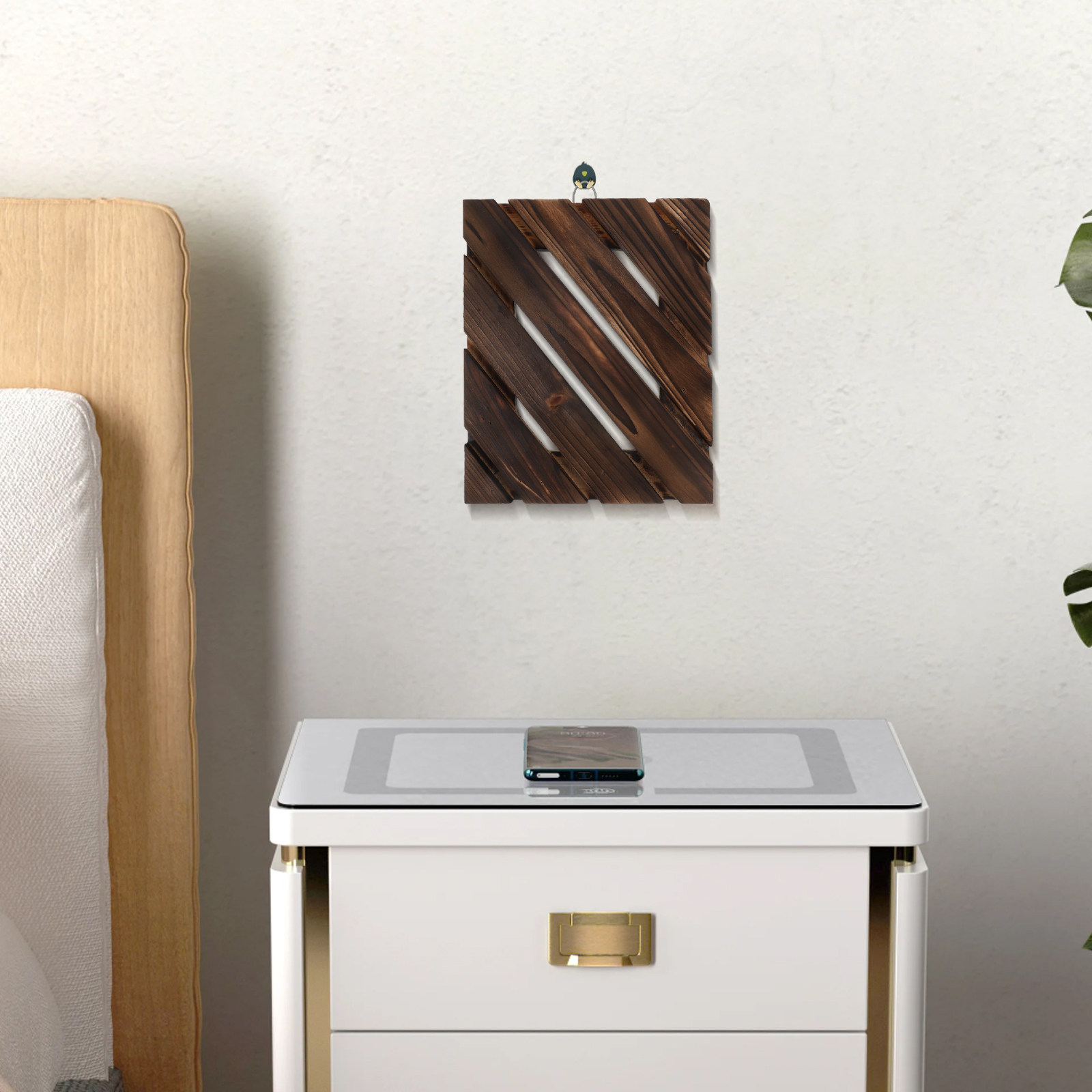 Vertical Wall Planter - Macetero de pared de madera para