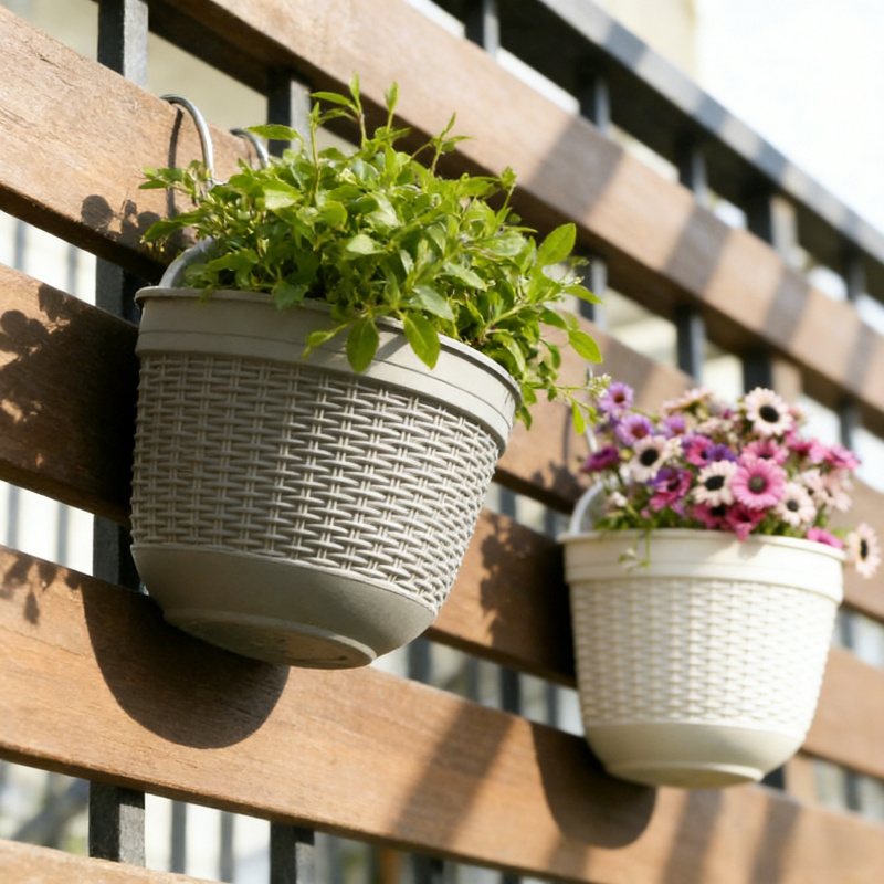 Maceta semicircular montada en - Vertical Wall Planter reseña y precio