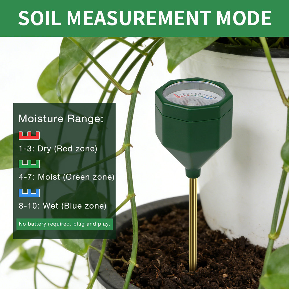 Medidor de Humedad del Suelo,  - Gardening Tools Required reseña y precio
