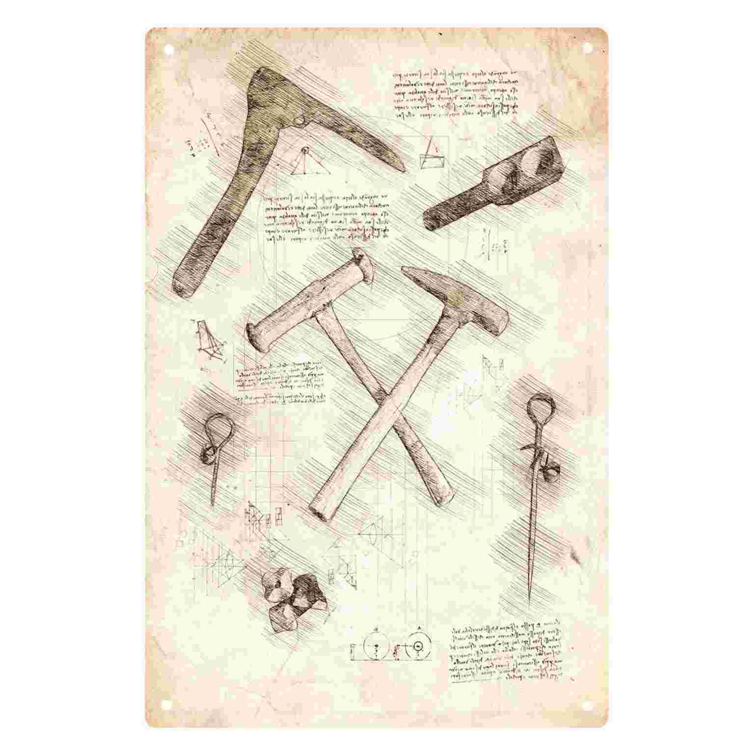 Letrero Metálico Decorativo 2D - Gardening Tools Sketch reseña y precio