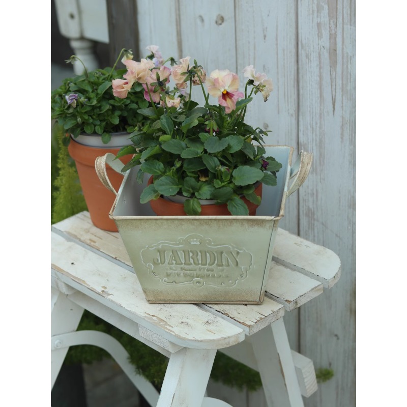 Maceta de hojalata vintage est - Gardening Tools In English reseña y precio